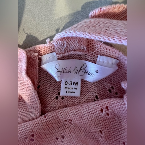 Pink Knit Romper - Picture 4 of 4